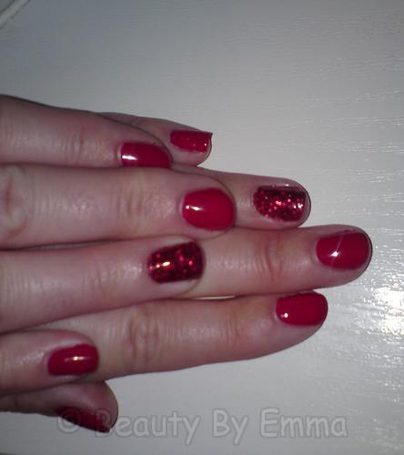 Shellac Wildfire with 2 Rockstar fingers