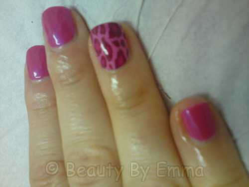 Minx Pink Cheetah Print with Shellac - Elizabeth 